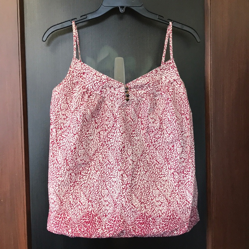 Gorgeous red and white blouse cami by JCrew small